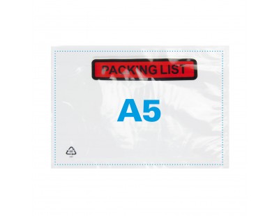 Documenthoezen "Packing list" A5 225x165mm 1.000 stuks Etiketten en signalering