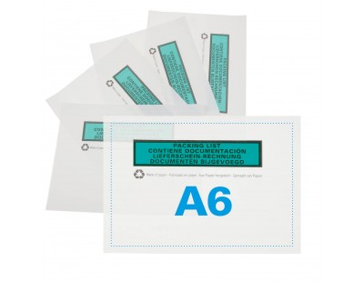 Packing list envelop BIO C6 162x120mm, 1000x Packing list envelopes