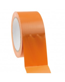 Construction Tape PVC orange  50mm/33m