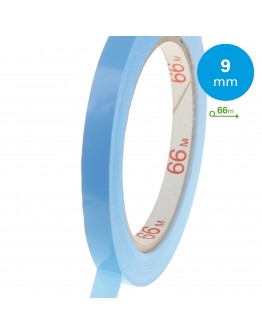 Klebeband PVC naturkautschukkleber Blau 9mm Beutelschließer