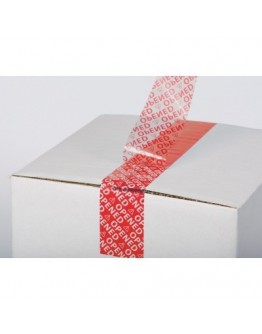 Security Tape 50mm x 50mtr ROOD tekst "OPENED"