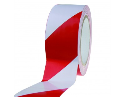Floor Marking Tape PVC Red /White 50mm/33m Tape