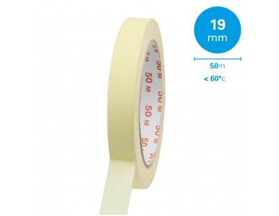 Kreppband 19mm/50m 60°C Klebeband