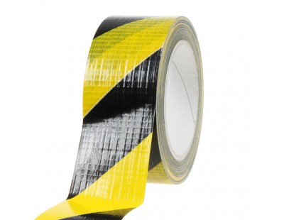 Floor marking tape DUCT yellow/black 50mm/33m Tape
