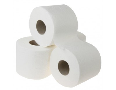 Toiletpaper FIX-HYGIËNE traditiona cellulose, 400 sheets per rol - 40 rolls Hygiene paper