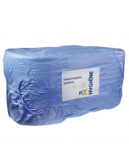 Putztuchrollen FIX-HYGIËNE glued blue, 24cm / 300m - 2 rolls