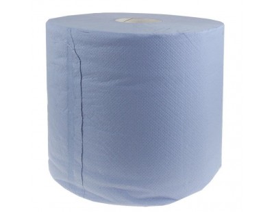 Putztuchrollen FIX-HYGIËNE glued blue, 24cm / 300m - 2 rolls Hygienepapier