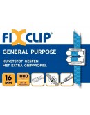 FIXCLIP Kunststoffschnallen 16mm Transparent 1000Stk Umreifungenband