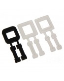 FIXCLIP kunststof spangespen 13mm wit, 1000st. Omsnoeringen