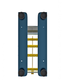 Etikettendispenser metaal 1-vaks 77mm Etiketten en signalering